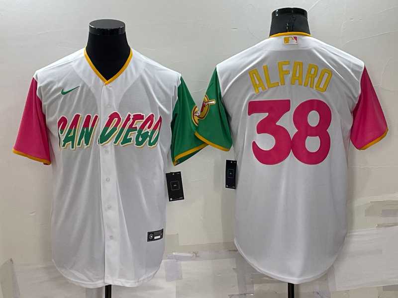 San Diego Padres #38 Jorge Alfaro White 2022 City Connect Cool Base Stitched Jersey,We sell and wholesale San Diego Padres #38 Jorge Alfaro White 2022 City Connect Cool Base Stitched Jersey on line form chian!